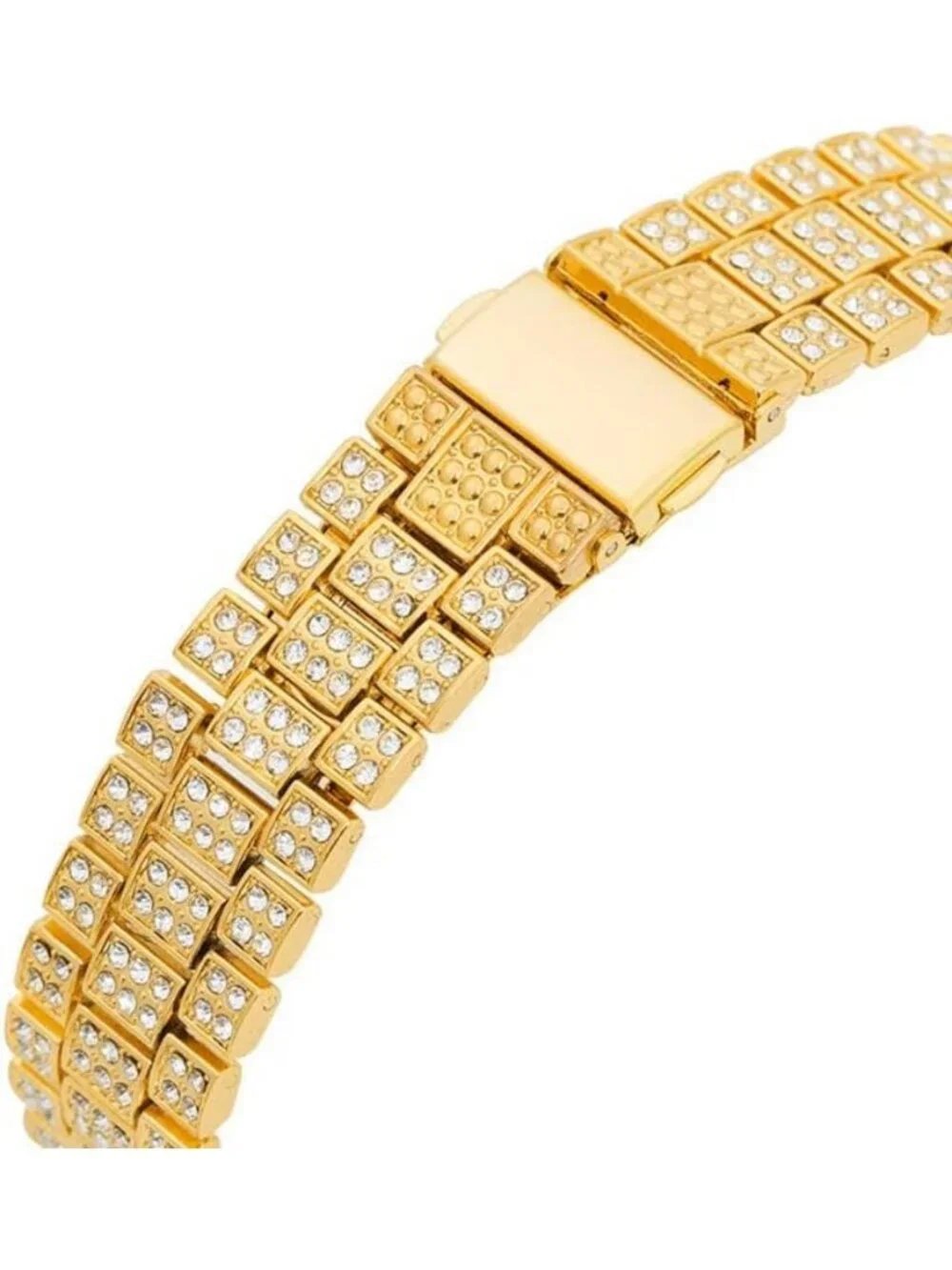 Iced-Out Bling Hip Hop Watches for Men | Luxury Quartz with Date Feature